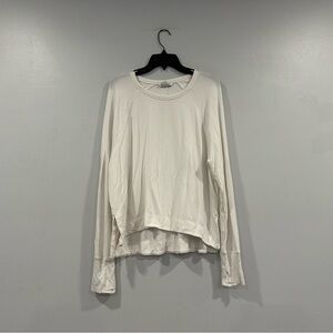 Athleta Coaster Luxe Recover Sweatshirt in White Large L